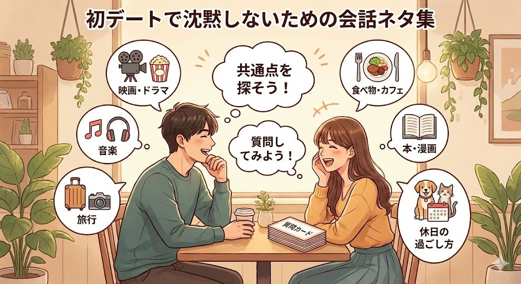 【初デート】沈黙が怖い…を解決！盛り上がる「会話ネタ」鉄板リスト
