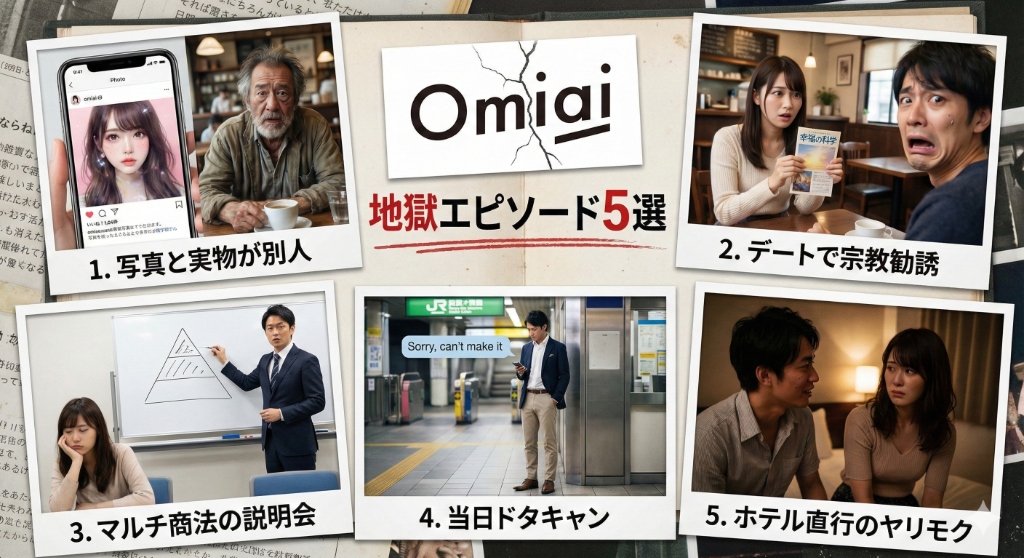 Omiaiで起きた地獄エピソード5選【実話】